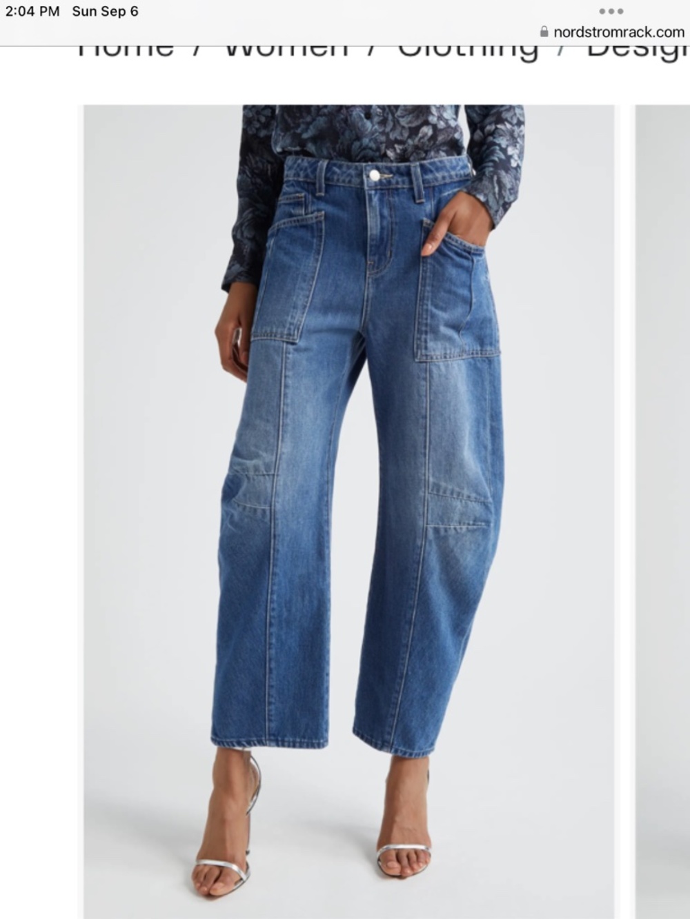 L’Agence Cody Barrel leg jean in Brentwood